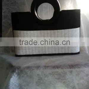 High Quality Best Selling Bamboo Handbag With Colorful Clothing From Vietnam thumbnail-1