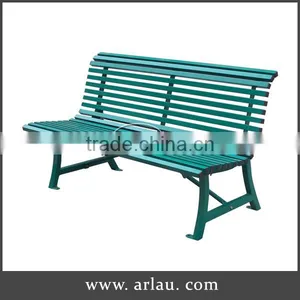 Square Tube Outdoor Metal Bench thumbnail-1