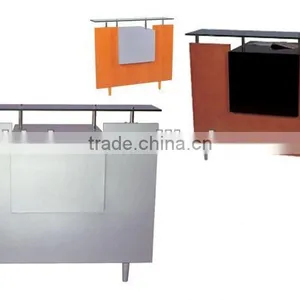 Nail Salon Reception Desk Solid Wood Office Table Design Receptionist Table F-1025 thumbnail-1