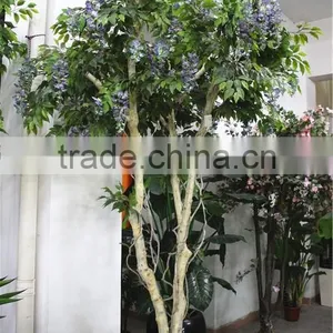Home Garden Deco 50cm to 400 cm Hight Artificial Purple Large Chinese Wistaria EDHS1501 1602 thumbnail-1
