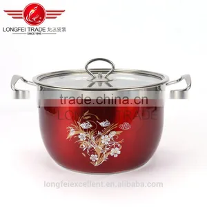 2016 New Design Round Shape Hot Selling High Quality Stainless Steel Soup Cooking Pot Set thumbnail-2