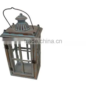 Minhou Handmade Rustic Wooden Candle Lantern thumbnail-3