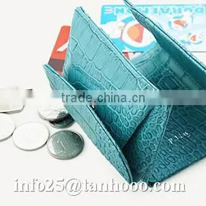 Sexy Small Clip/sexy Crocodile Cute Leather Purse/leather Coin Bag thumbnail-1