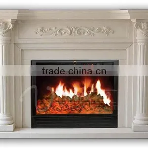 Modern Home Decoration Use Hand Carved Natural Marble Fireplace Mantels thumbnail-5
