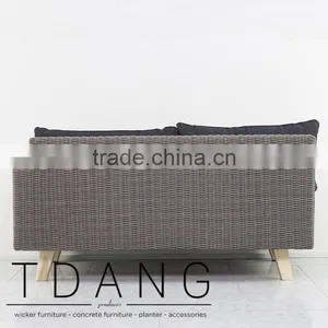 Torguta Left Hand Wicker Bench - Outdoor Conservation Furniture thumbnail-5