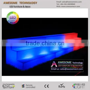 3 Steps White Led Illuminated Plastic Bottle Display Shelf thumbnail-4