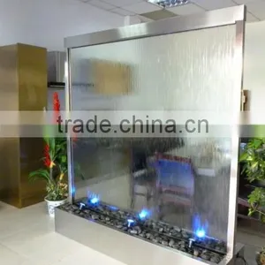 Indoor Glass Mirror Waterfall Floor Standing Room Divider thumbnail-1