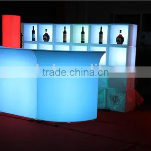 Plastic Illuminated Led Bar Counter for Hotel or Wine Bar Using thumbnail-2