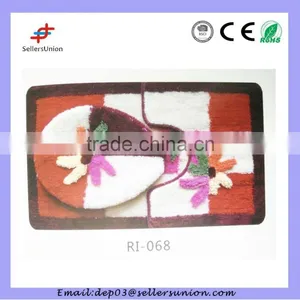 3pcs Bathroom Mat Anti-slip With Toliet Seat Cover thumbnail-3