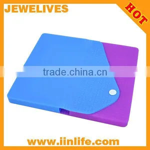 Colorful Korea Style Envelope Clutch Chain Purse Silicone Bag For Womens Coin Bags Cosmetic Bag thumbnail-1