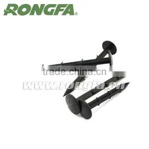 Garden Black Plastic Camping Net Stakes Anchor Ground Nails thumbnail-1