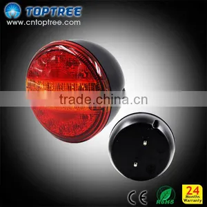 Round Led Truck and Trailer Back Lamp 12v 24v Led Rear Tail Lamps thumbnail-1