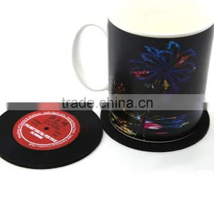 Eco-friendly Promotional Button Shape Non-slip Silicone Cup Coasters thumbnail-1