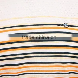 Men's Striped Matching Cotton Mesh T-shirt thumbnail-3
