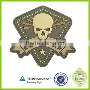 Customized 3d Logo Soft Pvc Silicone Patch Morale thumbnail-1