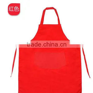 OEM Printed Logo Polyester Kitchen Bib Aprons Womens thumbnail-2