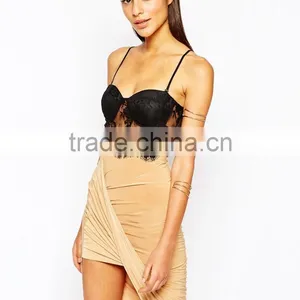 China Factory OEM ODM 2015 New Fashion Customized Lace Fabric Bra Style Top With Adjustable Straps thumbnail-1