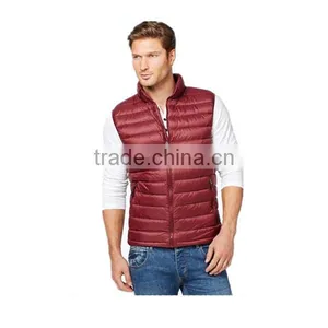 2016 Outdoor Warmth Weatherproof Packable Polyester Quilted Down Vest Winter Jacket Wholesale thumbnail-1