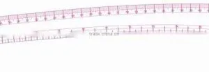 Metric / Inch Scales Vary Form Curve Ruler Soft Plastic Garment Curve Rule Made by Kearing # 6301 thumbnail-1