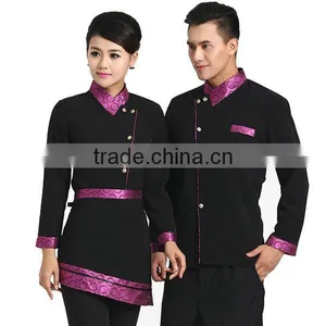 F10U Fashion Waiter and Waitress High Quality Reception Hotel Uniform thumbnail-2