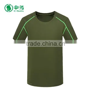 New Design Summer Outdoor Breathable 100% Polyester Mens Athletic Running T Shirt thumbnail-4