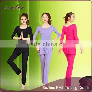Latest Summer Ladies Yoga Suit Unique Design Wholesale Tight Belly Dance Costume thumbnail-1