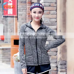 Hsz-A283 Custom Fashion Wholesale Women Sportswear Gym Wear Fitwear Zip Hoodies Sweatshirt 2016 thumbnail-2