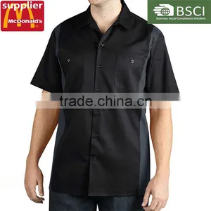 OEM High Quallity Mens' Uniforms Work Colorful Short Sleeve Work Wear Uniforms Shirts For Men thumbnail-1