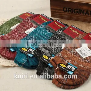 Autumn Winter Men's Rabbit Wool Soft Sock Male Retro Thicken Striped Mixture Short Socks Men Warm Casual Dress Sock Promotion thumbnail-3