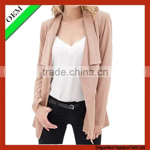 OEM 100% Cotton T-shirt Fashion Women Fashion Jacket/ Women Suit Jacket thumbnail-1