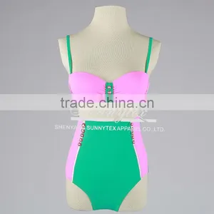 Sunnytex Swimwear & Beachwear OEM Wholesale High Waist Fashion Bikini Swimwear thumbnail-1