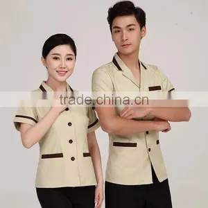 China Supplier Unisex Gender Housekeeping Uniforms Design Workwear Wholesale thumbnail-1