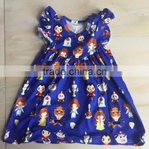 WY-653 Cute Girl Dresses in Stock Kids Frocks Online 1 Year Old Birthday Dress for Baby Girl thumbnail-2