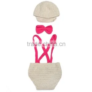 Baby Boy Photo Prop, Hat and Pants Set, Baby Outfit thumbnail-4