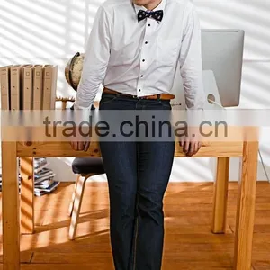Latest Style Man Dress Shirts With Long Sleeve 100%cotton thumbnail-1