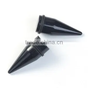 24mm Acrylic Ear Stretcher Expander Tapers Black Body Jewelry thumbnail-1