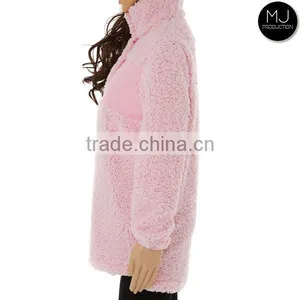 FACTORY Wholesale Monogrammed Sherpa Fleece Pullover thumbnail-2