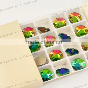 Rivoli 18 mm Flat Back Sew on Stones Beads for Wedding Dress thumbnail-2