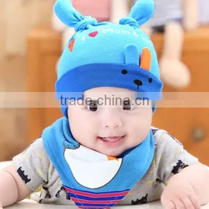 2pcs/lot Double Ears Lovely Rabbit Newborn Baby Hat Caps thumbnail-4