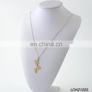 Latest Design Branch Pendant Gold Necklace Fashion Minimalist Necklace thumbnail-4
