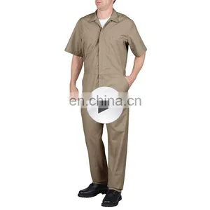 Unisex Gender Safety Short Sleeve Twill Workwear Suit Fatigue Dress thumbnail-1