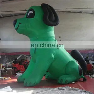 New Design Giant Cartoon Green Spotty Dog Animal Costume Inflatable for Advertisement thumbnail-4