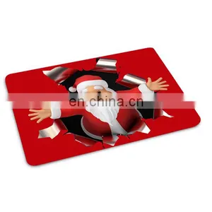 2017 New Christmas 3D Carpet Santa Claus Door Mat for Bathroom thumbnail-2