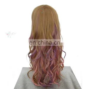 Styler Brand Wholesale Party Cheap Long Brown Cosplay Wigs thumbnail-2