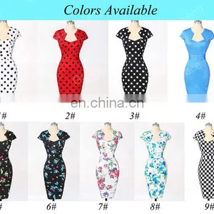 Grace Karin Retro Style Swing 50s Housewife Retro Pinup Dress CL007597-3 thumbnail-5