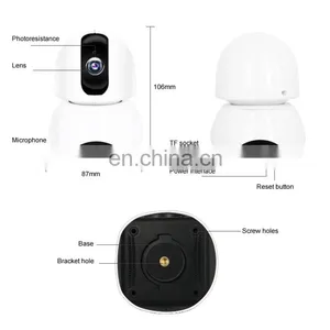 Very Very Small Hidden Camera 6 Smart Rotatable P2P HD Video Camera IP Security Wireless Hidden Baby Camera thumbnail-3