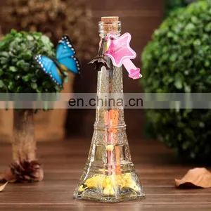 Eiffel Tower Wishing Glass Bottle Light Cork Led Eiffel Tower Shaped Wishing Bottle thumbnail-3
