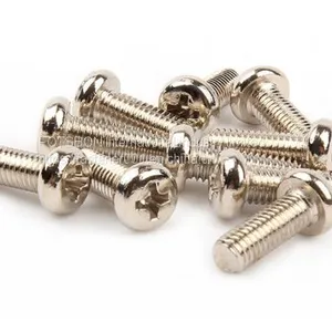 M1.7/M2/M2.5/M3/M4/M5 Pan Head Screw Flat Screws Cross Recessed Raised Counter Phillip Plaine Micro Puntas Tornillos Vis Vida Viti DIN7985 ISO7045 thumbnail-4
