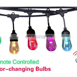 IP65 Christmas Decoration RGB Chasing S14 LED String Light Weatherproof Garden Outdoor Weddings Party Light thumbnail-6