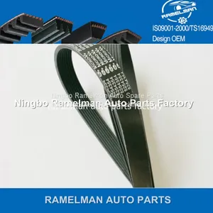 Supply Auto Poly v Belt High Quality Belt Oem AB39-6C301-AB/7PK3136 EPDM /CR Material Fan Belt/ pk Belt thumbnail-2